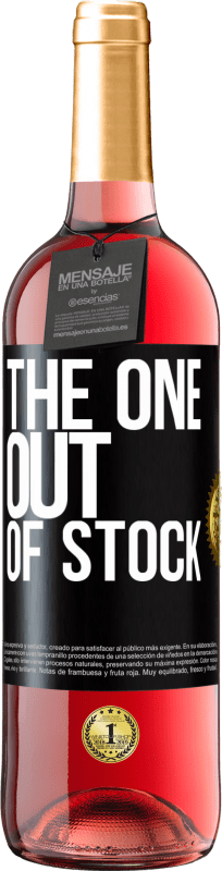 29,95 € 免费送货 | 桃红葡萄酒 ROSÉ版 The one out of stock 黑标. 可自定义的标签 青年酒 收成 2023 Tempranillo