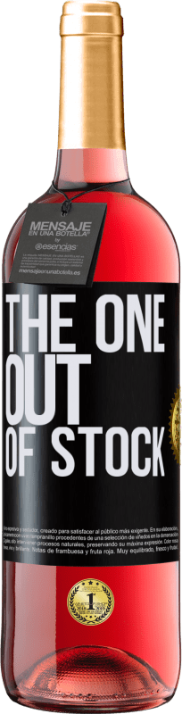 29,95 € Kostenloser Versand | Roséwein ROSÉ Ausgabe The one out of stock Schwarzes Etikett. Anpassbares Etikett Junger Wein Ernte 2023 Tempranillo