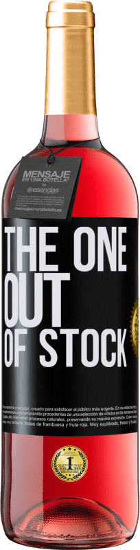 29,95 € Kostenloser Versand | Roséwein ROSÉ Ausgabe The one out of stock Schwarzes Etikett. Anpassbares Etikett Junger Wein Ernte 2025 Tempranillo