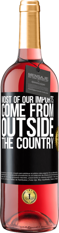 29,95 € 免费送货 | 桃红葡萄酒 ROSÉ版 我们的进口大部分来自国外 黑标. 可自定义的标签 青年酒 收成 2023 Tempranillo