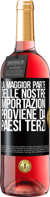 29,95 € Spedizione Gratuita | Vino rosato Edizione ROSÉ La maggior parte delle nostre importazioni proviene da paesi terzi Etichetta Nera. Etichetta personalizzabile Vino giovane Raccogliere 2024 Tempranillo