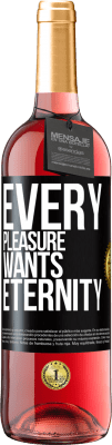 29,95 € Free Shipping | Rosé Wine ROSÉ Edition Every pleasure wants eternity Black Label. Customizable label Young wine Harvest 2025 Tempranillo