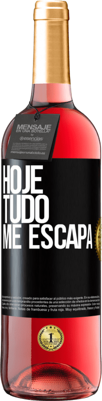 29,95 € Envio grátis | Vinho rosé Edição ROSÉ Hoje tudo me escapa Etiqueta Preta. Etiqueta personalizável Vinho jovem Colheita 2024 Tempranillo