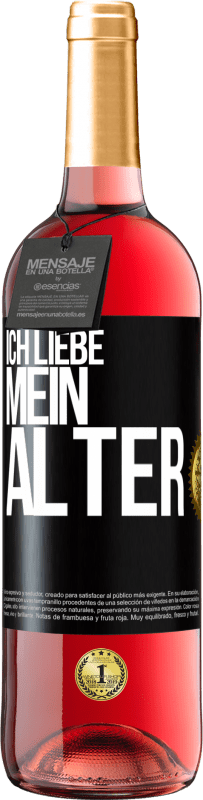 29,95 € Kostenloser Versand | Roséwein ROSÉ Ausgabe Ich liebe mein Alter Schwarzes Etikett. Anpassbares Etikett Junger Wein Ernte 2024 Tempranillo