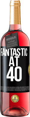 29,95 € Free Shipping | Rosé Wine ROSÉ Edition Fantastic at 40 Black Label. Customizable label Young wine Harvest 2024 Tempranillo