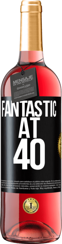 29,95 € 免费送货 | 桃红葡萄酒 ROSÉ版 很棒40 黑标. 可自定义的标签 青年酒 收成 2023 Tempranillo