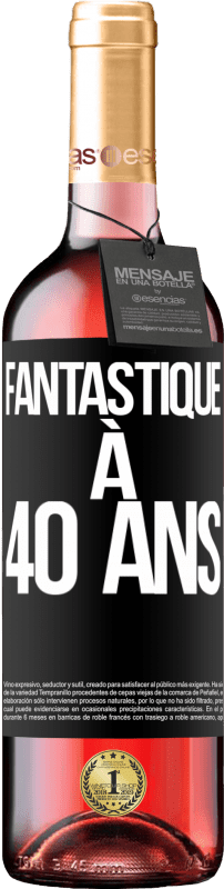 29,95 € Envoi gratuit | Vin rosé Édition ROSÉ Fantastique à 40 ans Étiquette Noire. Étiquette personnalisable Vin jeune Récolte 2023 Tempranillo