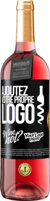 29,95 € Envoi gratuit | Vin rosé Édition ROSÉ Ajoutez votre propre logo Étiquette Noire. Étiquette personnalisable Vin jeune Récolte 2024 Tempranillo