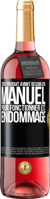 29,95 € Envoi gratuit | Vin rosé Édition ROSÉ Tout produit ayant besoin d'un manuel pour fonctionner est endommagé Étiquette Noire. Étiquette personnalisable Vin jeune Récolte 2025 Tempranillo