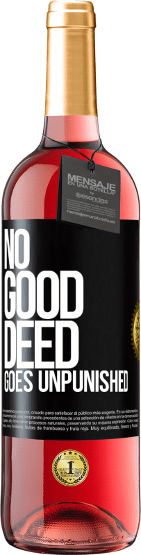 29,95 € Free Shipping | Rosé Wine ROSÉ Edition No good deed goes unpunished Black Label. Customizable label Young wine Harvest 2023 Tempranillo