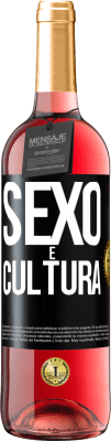 29,95 € Envio grátis | Vinho rosé Edição ROSÉ Sexo é cultura Etiqueta Preta. Etiqueta personalizável Vinho jovem Colheita 2024 Tempranillo