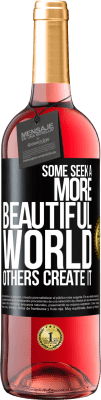 29,95 € 免费送货 | 桃红葡萄酒 ROSÉ版 有些人寻求更美丽的世界，另一些人创造它 黑标. 可自定义的标签 青年酒 收成 2025 Tempranillo