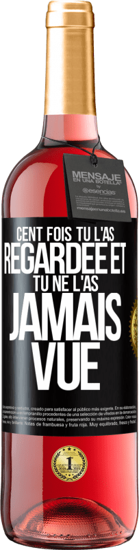 29,95 € Envoi gratuit | Vin rosé Édition ROSÉ Cent fois tu l'as regardée et tu ne l'as jamais vue Étiquette Noire. Étiquette personnalisable Vin jeune Récolte 2024 Tempranillo