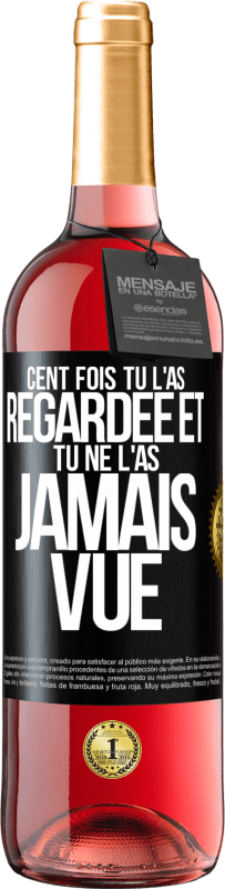 29,95 € Envoi gratuit | Vin rosé Édition ROSÉ Cent fois tu l'as regardée et tu ne l'as jamais vue Étiquette Noire. Étiquette personnalisable Vin jeune Récolte 2025 Tempranillo