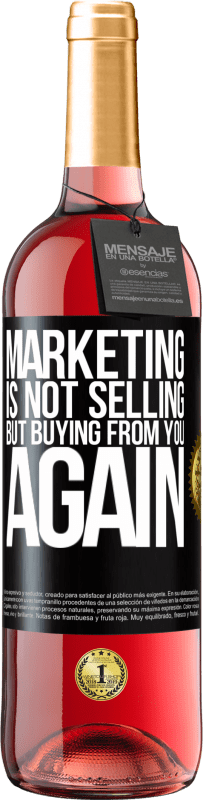 29,95 € Free Shipping | Rosé Wine ROSÉ Edition Marketing is not selling, but buying from you again Black Label. Customizable label Young wine Harvest 2024 Tempranillo