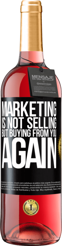 29,95 € Free Shipping | Rosé Wine ROSÉ Edition Marketing is not selling, but buying from you again Black Label. Customizable label Young wine Harvest 2025 Tempranillo