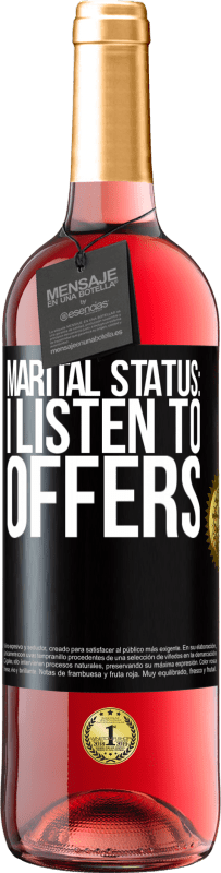 29,95 € Free Shipping | Rosé Wine ROSÉ Edition Marital status: I listen to offers Black Label. Customizable label Young wine Harvest 2023 Tempranillo