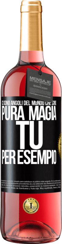 29,95 € Spedizione Gratuita | Vino rosato Edizione ROSÉ Ci sono angoli del mondo che sono pura magia. Tu per esempio Etichetta Nera. Etichetta personalizzabile Vino giovane Raccogliere 2025 Tempranillo