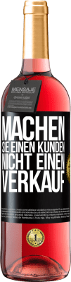 29,95 € Kostenloser Versand | Roséwein ROSÉ Ausgabe Machen Sie einen Kunden, nicht einen Verkauf Schwarzes Etikett. Anpassbares Etikett Junger Wein Ernte 2023 Tempranillo