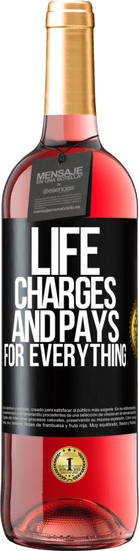 29,95 € Free Shipping | Rosé Wine ROSÉ Edition Life charges and pays for everything Black Label. Customizable label Young wine Harvest 2024 Tempranillo