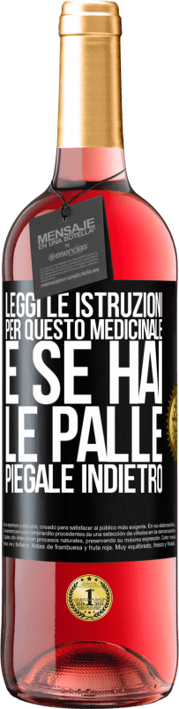 29,95 € Spedizione Gratuita | Vino rosato Edizione ROSÉ Leggi le istruzioni per questo medicinale e se hai le palle, piegale indietro Etichetta Nera. Etichetta personalizzabile Vino giovane Raccogliere 2023 Tempranillo