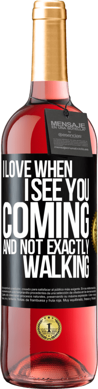 29,95 € Free Shipping | Rosé Wine ROSÉ Edition I love when I see you coming and not exactly walking Black Label. Customizable label Young wine Harvest 2025 Tempranillo