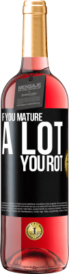 29,95 € 送料無料 | ロゼワイン ROSÉエディション あなたがたくさん成熟するならば、あなたは腐敗します ブラックラベル. カスタマイズ可能なラベル 若いワイン 収穫 2024 Tempranillo
