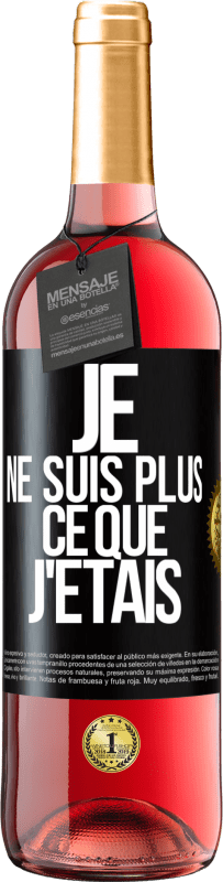 29,95 € Envoi gratuit | Vin rosé Édition ROSÉ Je ne suis plus ce que j'étais Étiquette Noire. Étiquette personnalisable Vin jeune Récolte 2023 Tempranillo