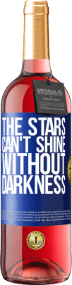 29,95 € Free Shipping | Rosé Wine ROSÉ Edition The stars can't shine without darkness Blue Label. Customizable label Young wine Harvest 2024 Tempranillo