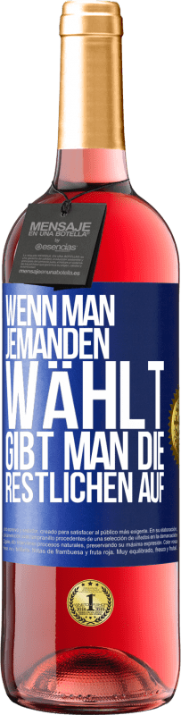 29,95 € Kostenloser Versand | Roséwein ROSÉ Ausgabe Wenn man jemanden wählt, gibt man die Restlichen auf Blaue Markierung. Anpassbares Etikett Junger Wein Ernte 2024 Tempranillo