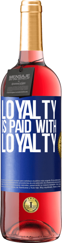 29,95 € Free Shipping | Rosé Wine ROSÉ Edition Loyalty is paid with loyalty Blue Label. Customizable label Young wine Harvest 2024 Tempranillo