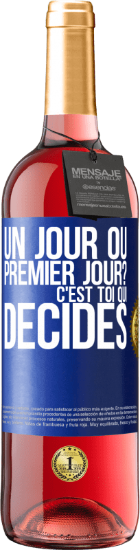 29,95 € Envoi gratuit | Vin rosé Édition ROSÉ Un jour ou premier jour? C'est toi qui décides Étiquette Bleue. Étiquette personnalisable Vin jeune Récolte 2024 Tempranillo