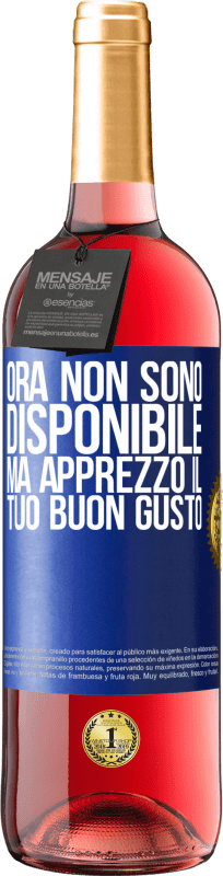 29,95 € Spedizione Gratuita | Vino rosato Edizione ROSÉ Ora non sono disponibile, ma apprezzo il tuo buon gusto Etichetta Blu. Etichetta personalizzabile Vino giovane Raccogliere 2024 Tempranillo