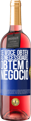 29,95 € Envio grátis | Vinho rosé Edição ROSÉ Se você obtém as necessidades, obtém o negócio Etiqueta Azul. Etiqueta personalizável Vinho jovem Colheita 2025 Tempranillo