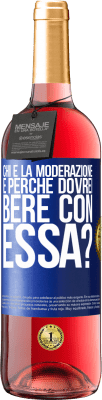 29,95 € Spedizione Gratuita | Vino rosato Edizione ROSÉ chi è la moderazione e perché dovrei bere con essa? Etichetta Blu. Etichetta personalizzabile Vino giovane Raccogliere 2023 Tempranillo