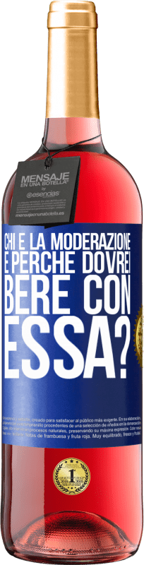 29,95 € Spedizione Gratuita | Vino rosato Edizione ROSÉ chi è la moderazione e perché dovrei bere con essa? Etichetta Blu. Etichetta personalizzabile Vino giovane Raccogliere 2024 Tempranillo