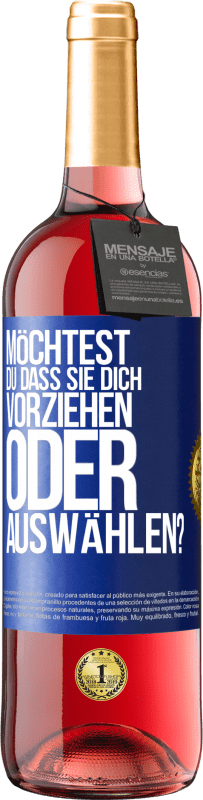 29,95 € Kostenloser Versand | Roséwein ROSÉ Ausgabe Möchtest du, dass sie dich vorziehen oder auswählen? Blaue Markierung. Anpassbares Etikett Junger Wein Ernte 2024 Tempranillo