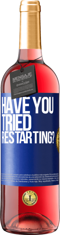 29,95 € Free Shipping | Rosé Wine ROSÉ Edition have you tried restarting? Blue Label. Customizable label Young wine Harvest 2023 Tempranillo