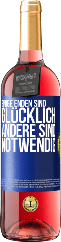 29,95 € Kostenloser Versand | Roséwein ROSÉ Ausgabe Einige Enden sind. glücklich Andere sind notwendig Blaue Markierung. Anpassbares Etikett Junger Wein Ernte 2024 Tempranillo