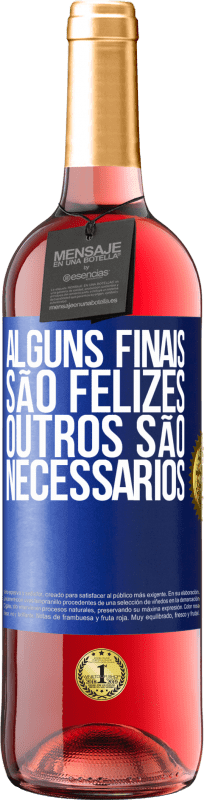 29,95 € Envio grátis | Vinho rosé Edição ROSÉ Alguns finais são felizes. Outros são necessários Etiqueta Azul. Etiqueta personalizável Vinho jovem Colheita 2025 Tempranillo