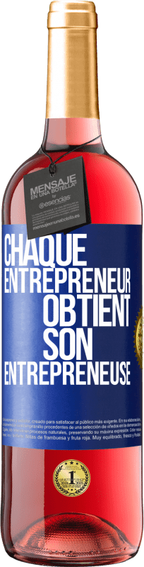 29,95 € Envoi gratuit | Vin rosé Édition ROSÉ Chaque entrepreneur obtient son entrepreneuse Étiquette Bleue. Étiquette personnalisable Vin jeune Récolte 2023 Tempranillo
