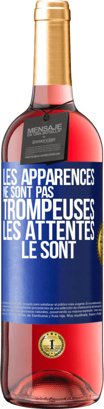 29,95 € Envoi gratuit | Vin rosé Édition ROSÉ Les apparences ne sont pas trompeuses. Les attentes le sont Étiquette Bleue. Étiquette personnalisable Vin jeune Récolte 2024 Tempranillo