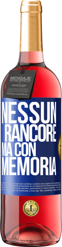 29,95 € Spedizione Gratuita | Vino rosato Edizione ROSÉ Nessun rancore, ma con memoria Etichetta Blu. Etichetta personalizzabile Vino giovane Raccogliere 2024 Tempranillo