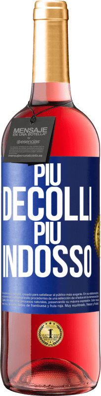 29,95 € Spedizione Gratuita | Vino rosato Edizione ROSÉ Più decolli, più indosso Etichetta Blu. Etichetta personalizzabile Vino giovane Raccogliere 2024 Tempranillo