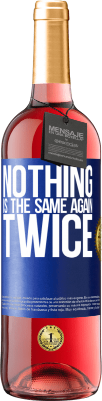 29,95 € Free Shipping | Rosé Wine ROSÉ Edition Nothing is the same again twice Blue Label. Customizable label Young wine Harvest 2025 Tempranillo