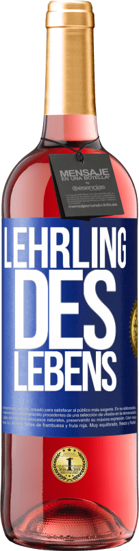 29,95 € Kostenloser Versand | Roséwein ROSÉ Ausgabe Lehrling des Lebens Blaue Markierung. Anpassbares Etikett Junger Wein Ernte 2023 Tempranillo