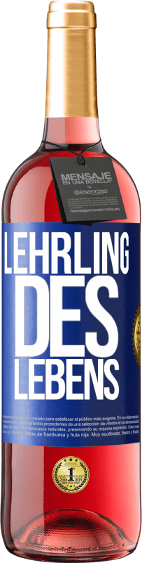 29,95 € Kostenloser Versand | Roséwein ROSÉ Ausgabe Lehrling des Lebens Blaue Markierung. Anpassbares Etikett Junger Wein Ernte 2024 Tempranillo