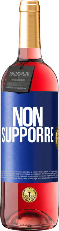 29,95 € Spedizione Gratuita | Vino rosato Edizione ROSÉ Non supporre Etichetta Blu. Etichetta personalizzabile Vino giovane Raccogliere 2024 Tempranillo