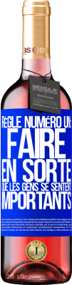 29,95 € Envoi gratuit | Vin rosé Édition ROSÉ Règle numéro un: faire en sorte que les gens se sentent importants Étiquette Bleue. Étiquette personnalisable Vin jeune Récolte 2025 Tempranillo