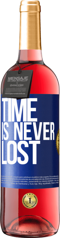 29,95 € Free Shipping | Rosé Wine ROSÉ Edition Time is never lost Blue Label. Customizable label Young wine Harvest 2023 Tempranillo